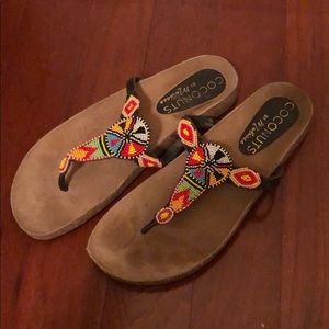 Beaded Coconuts sandals